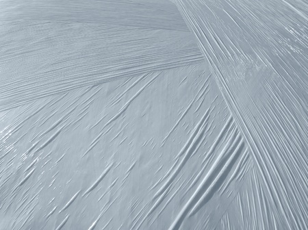 full frame abstract detail of some white wrapping foilの写真素材