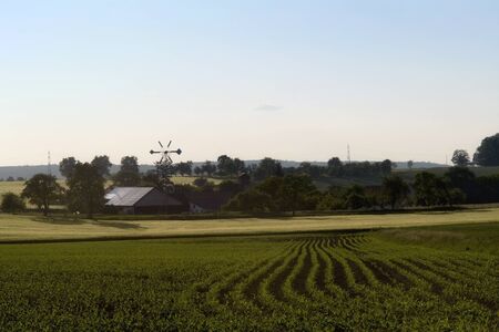 idyllic farm and farmland in Hohenlohe, a area in Southern Germany