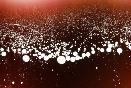abstract spacy background with imaginary endless white bubble carpet floating in virtual universe