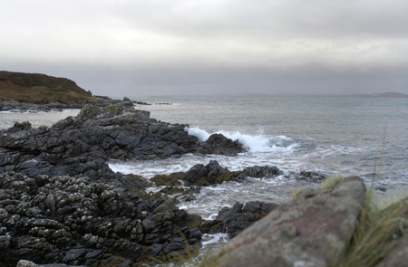 coastal seaside scenery in Scotland