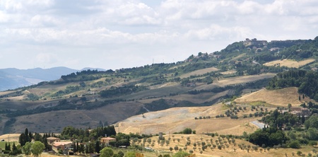 panoramic scenery located in the Chianti region of Tuscany, a area in Italy (Southern Europe)の写真素材