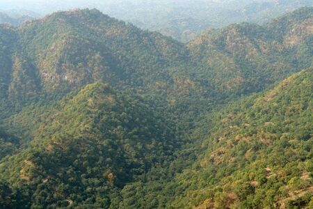 scenery around Kumbhalgarh located in Rajasthan, India
