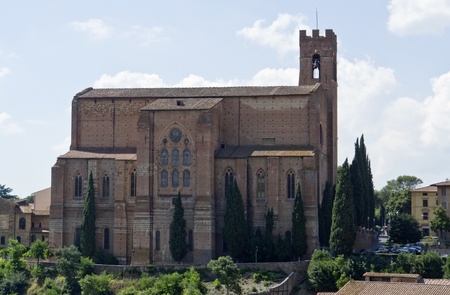 Church of San Domenico in Siena  Italy の写真素材