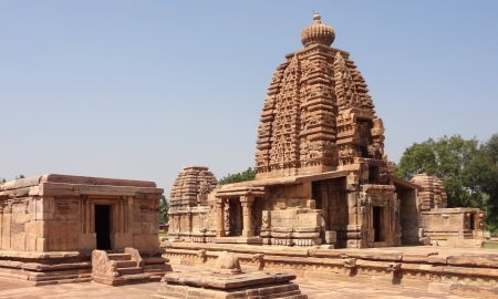 historic temple at Pattadakal in Karnataka, India