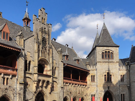 detail of the Marienburg Castle in Lower Saxony  Germany のeditorial素材