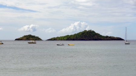idyllic coastal scenery on a caribbean island named Guadeloupe