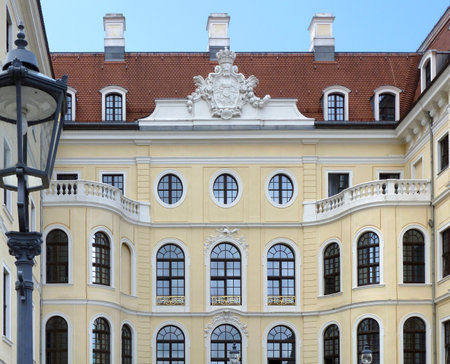 detail of a historic building in Dresden, a city in Germanyのeditorial素材