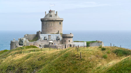 Fort-la-Latte at Cap Frehel in Brittany, Franceのeditorial素材
