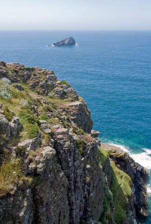 Idyllic coastal scenery at Cap Frehel in Brittany, France