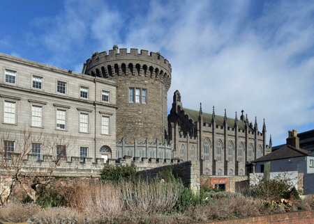 part of the Dublin Castle in Irelandのeditorial素材