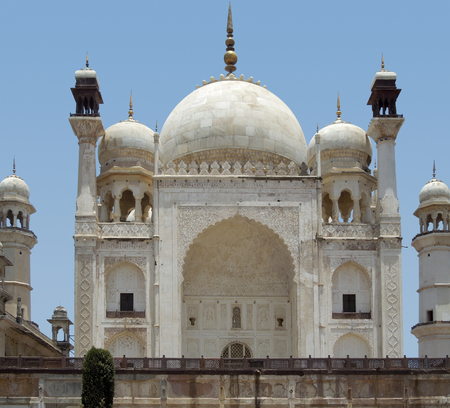 the Bibi Ka Maqbara (Tomb of the Lady) in the state Maharashtra located in Indiaの写真素材