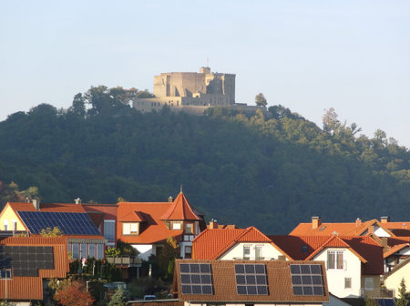 Hambach Castle near Neustadt an der Weinstraße in Rhineland-Palatinate in Germanyのeditorial素材