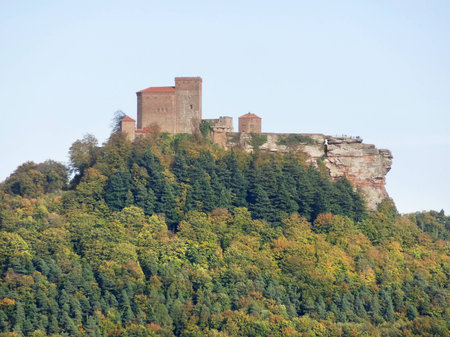 Trifels Castle near Annweiler in southwestern Germanyのeditorial素材