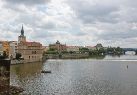 city view of Prague, the capital of the Czech Republicのeditorial素材