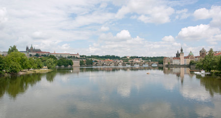city view of Prague, the capital of the Czech Republicのeditorial素材