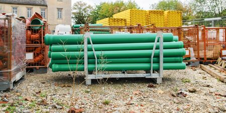 tubes and other building materialsの写真素材