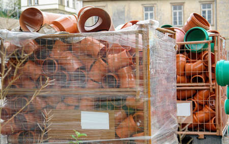 tubes and other building materialsの写真素材