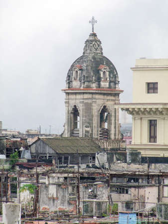 aerial view of Havana, the capital city of Cubaの写真素材