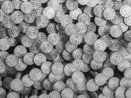 lots of nails seen from above