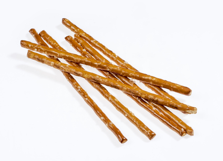 closeup of some salt sticks in light backの写真素材