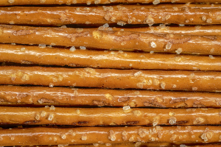 closeup of some salt sticks in light backの写真素材