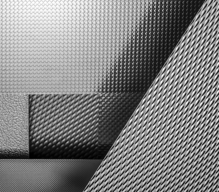 variation of some abstract fine structured metallic surfacesの写真素材