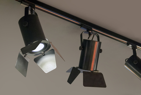 low angle shot showing some ceiling lights