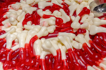 full frame candy confections closeupの写真素材