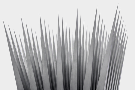 lots of metallic spikes in light backの写真素材