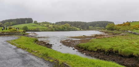 Idyllic waterside scenery in Connemara, a region in County Galway in Ireland