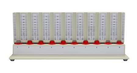 Special rack for Erythrocyte sedimentation rate isolated in white back