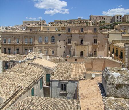 city named Noto located in the Province of Syracuse at Sicily in Italyの写真素材