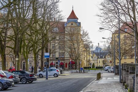 street scenery in Bamberg, a town in Upper Franconia, Germanyの写真素材