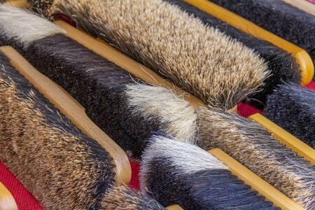 a full frame various brushes closeupの写真素材