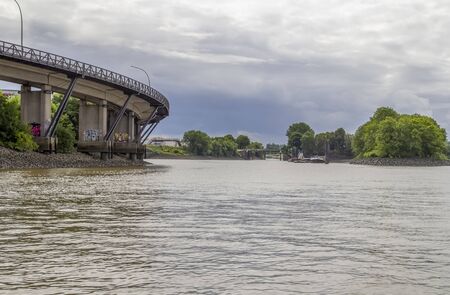 scenery around the Port of Hamburg in Germany