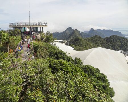 Langkawi SkyCab at Langkawi island in Malaysiaの写真素材