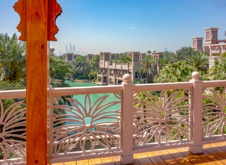 city view of Dubai in the United Arab Emiratesのeditorial素材