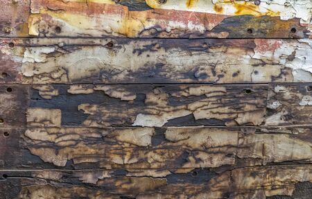 full frame abstract rundown painted surfaceの写真素材