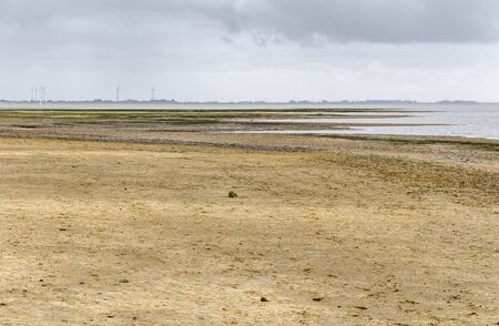 coastal impression of Spiekeroog, one of the East Frisian Islands at the North Sea coast of Germany