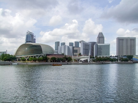 Esplanade Theatres on the Bay in Singapore, a city-state in Southeast Asiaのeditorial素材