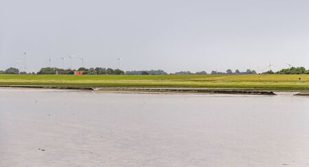 coastal scenery near Neuharlingersiel in Eastern Frisia, Germany