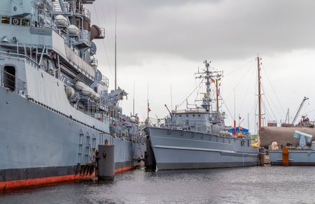 anchoring warships seen in Northern Germany
