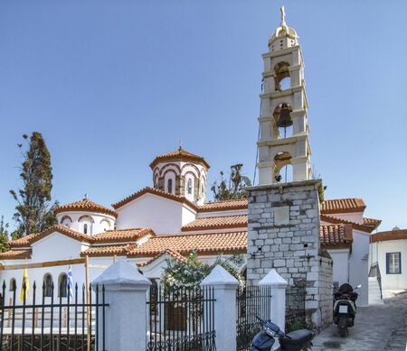 Skopelos city view at the Sporades island group in Greece