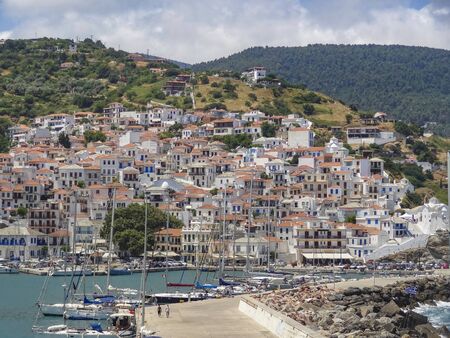Skopelos at the Sporades island group in Greeceの写真素材