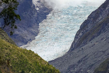 The Fox Glacier at the South Island in New Zealandの写真素材