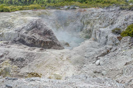 Geothermal area named Waiotapu in New Zealandの写真素材