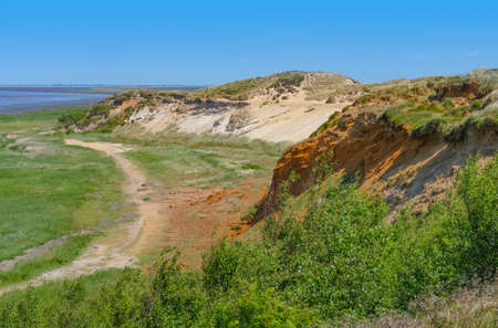 Morsum Kliff at Sylt, part of the North Frisian Islands in Germanyの写真素材
