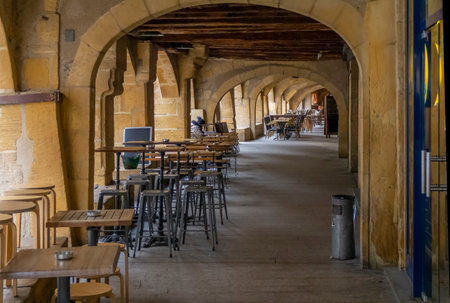 Impression around Place Saint-Louis in Metz, the capital city in the Lorraine region of Franceのeditorial素材
