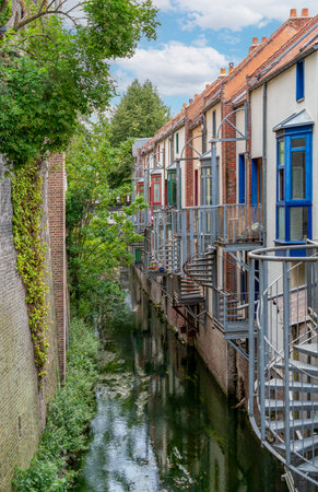 Impression of Amiens, a city and commune in northern France. It is the capital of the Somme department in the region of Hauts-de-Franceの写真素材