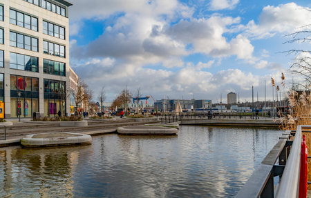 Impression of Kiel, the capital of Schleswig-Holstein in Northern Germanyの写真素材